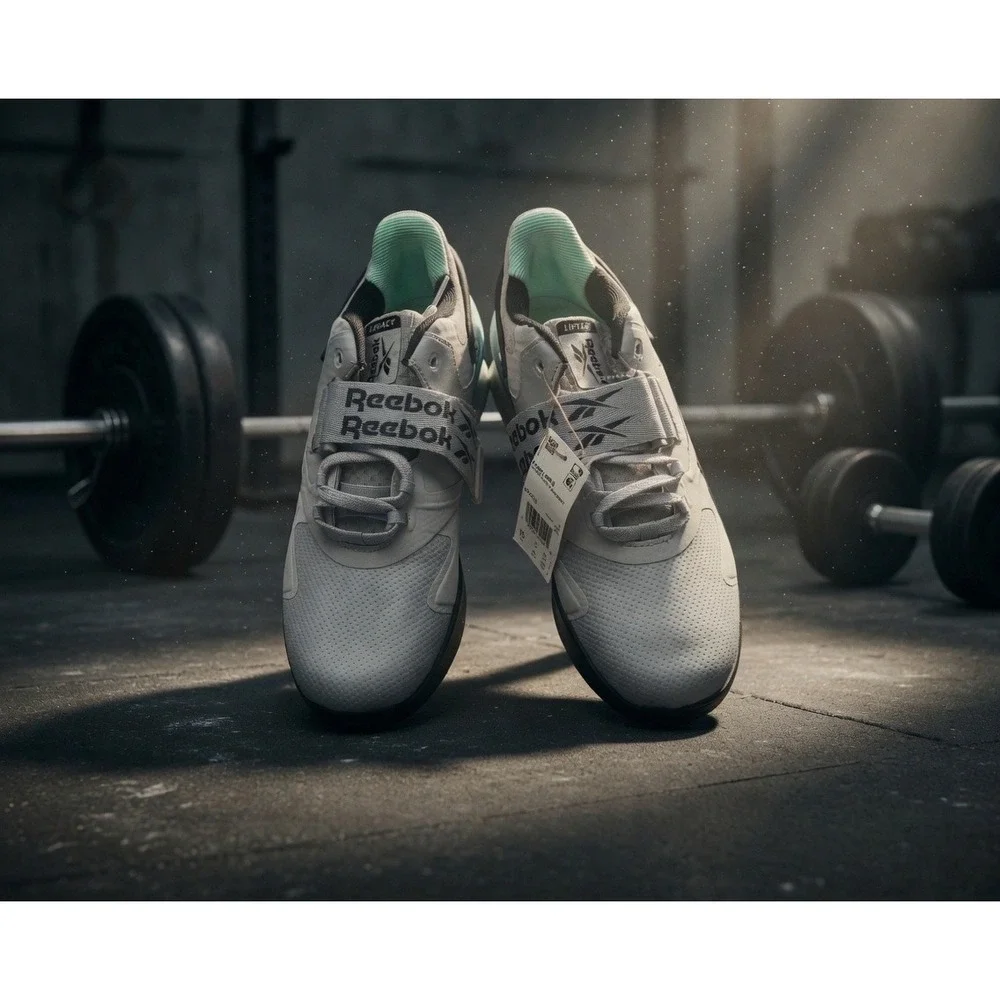 Reebok Legacy Lifter II Mens Weightlifting Shoes‎ Grey Mint GY8436 Size 10 NEW